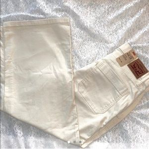 Levi’s mile high cropped wide leg jeans
